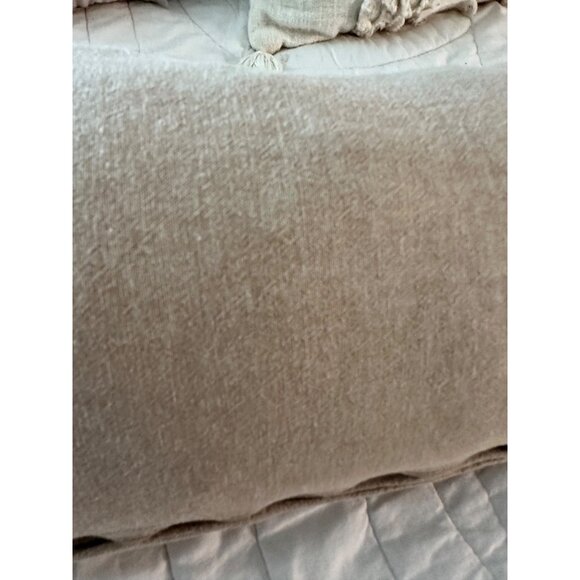 Pier 1 rectangle Pillow 3d Embroidered Leaf Patterns Sofa zipper luxury boho - Picture 8 of 9